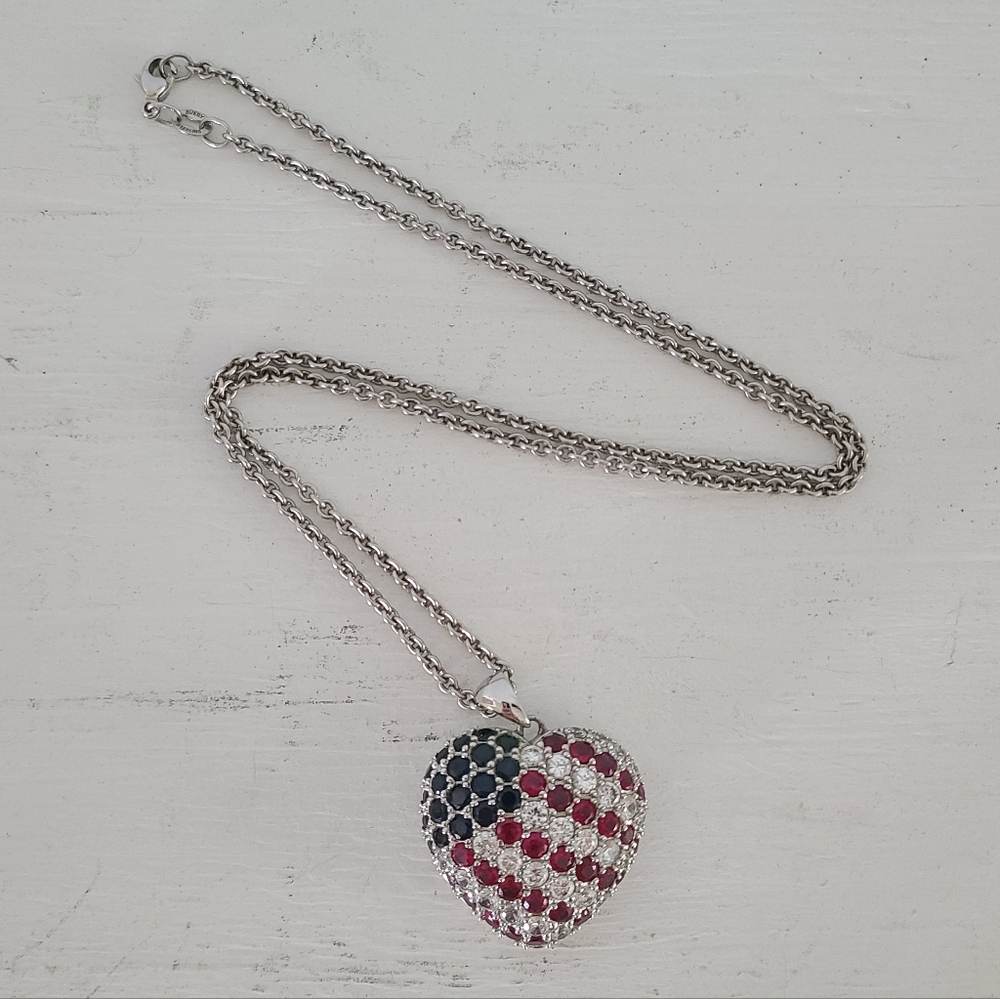 Sterling Silver Heart Pendant with James Avery Silver Chain
